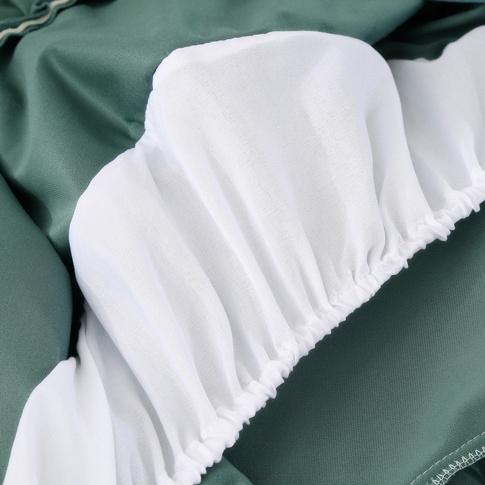 91家纺网 家纺一手货源 找家纺 琪宝阁 2024新款立体绒小时代美 容床罩套件 9号：绿色+米色