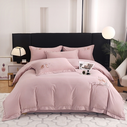 91家纺网 家纺一手货源 找家纺 （总）金纱玉纺家纺 2024新款百分之百全棉新款轻奢刺绣四件套