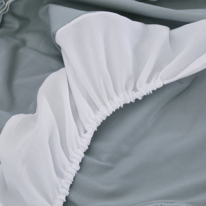 91家纺网 家纺一手货源 找家纺 琪宝阁 2024新款立体绒小时代美 容床罩套件 5号：蓝灰