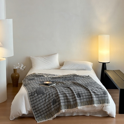 91家纺网 家纺一手货源 找家纺 （总）例外Home 2024新款重磅复古一体流苏毯