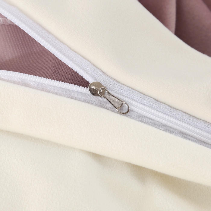 91家纺网 家纺一手货源 找家纺 琪宝阁 2024新款立体绒小时代美 容床罩套件 16号：豆沙+米色