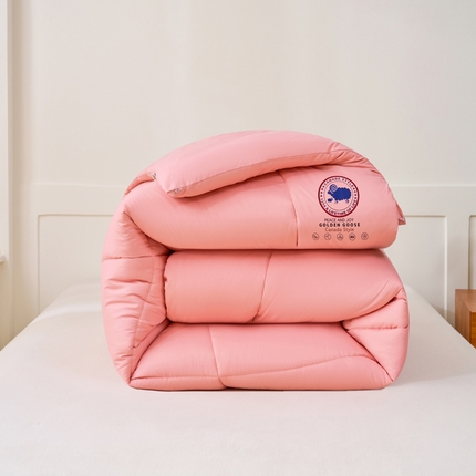 91家纺网 家纺一手货源 找家纺 羽涵家纺 2024新款10A抗菌10A抗菌速暖石墨烯冬被被子被芯 粉色