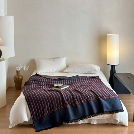 91家纺网 家纺一手货源 找家纺 （总）例外Home 2024新款重磅复古一体流苏毯