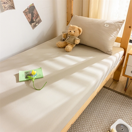 91家纺网 家纺一手货源 找家纺 （总）蓝巢家纺 2024新款全棉色织水洗棉学生季单床笠