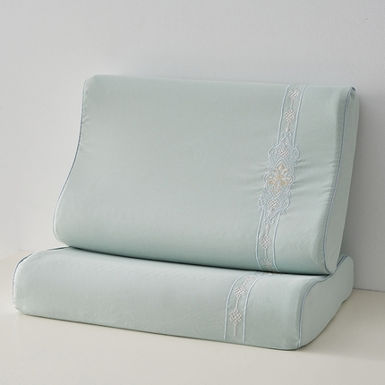 91家纺网 家纺一手货源 找家纺 （总）乐可 2024新款刺绣乳胶枕枕头枕芯