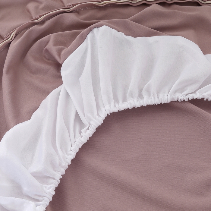 91家纺网 家纺一手货源 找家纺 琪宝阁 2024新款立体绒小时代美 容床罩套件 15号：豆沙