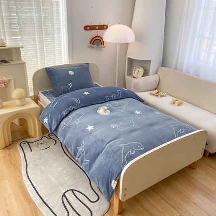 91家纺网 家纺一手货源 找家纺 （总）凌云家纺 2025新款牛奶绒被套单价加绒被罩床褥三件套