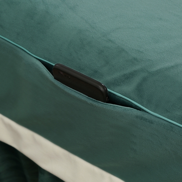 91家纺网 家纺一手货源 找家纺 琪宝阁 2024新款立体绒小时代美 容床罩套件 8号：绿色