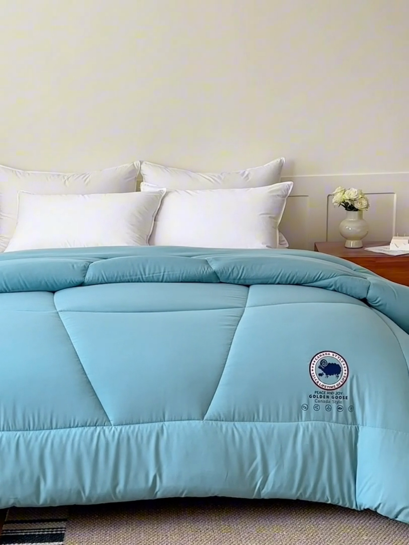 91家纺网 家纺一手货源 找家纺 招财狼家纺 2024新款速暖石墨烯冬被被子被芯 绿色