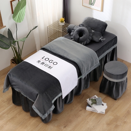 91家纺网 家纺一手货源 找家纺 （总）琪宝阁 2024新款立体绒小时代美 容床罩套件