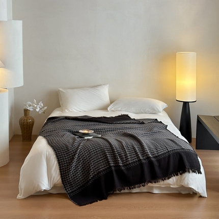 91家纺网 家纺一手货源 找家纺 （总）例外Home 2024新款重磅复古一体流苏毯