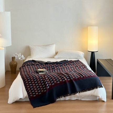 91家纺网 家纺一手货源 找家纺 （总）例外Home 2024新款重磅复古一体流苏毯