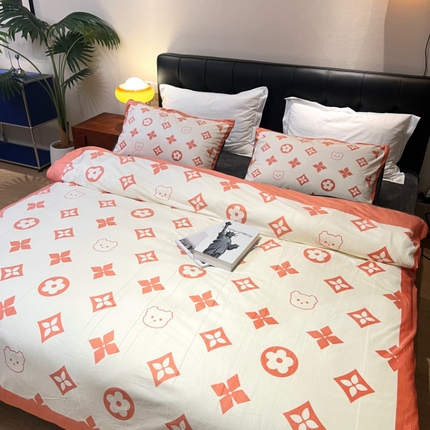 91家纺网 家纺一手货源 找家纺 （总）棉生活家纺 2024新款婴儿绒宝宝绒大版轻奢风系列四件套