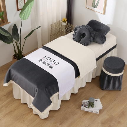 91家纺网 家纺一手货源 找家纺 （总）琪宝阁 2024新款立体绒小时代美 容床罩套件