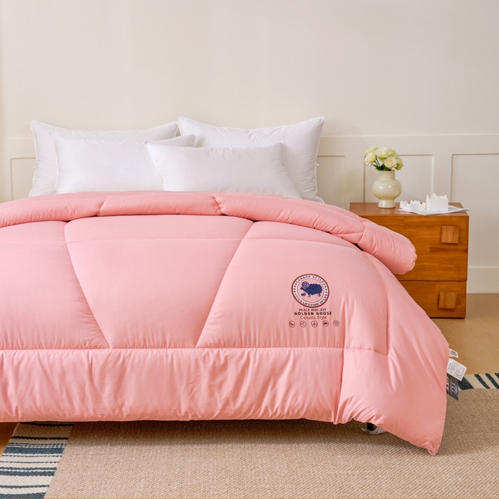 91家纺网 家纺一手货源 找家纺 招财狼家纺 2024新款速暖石墨烯冬被被子被芯 粉色