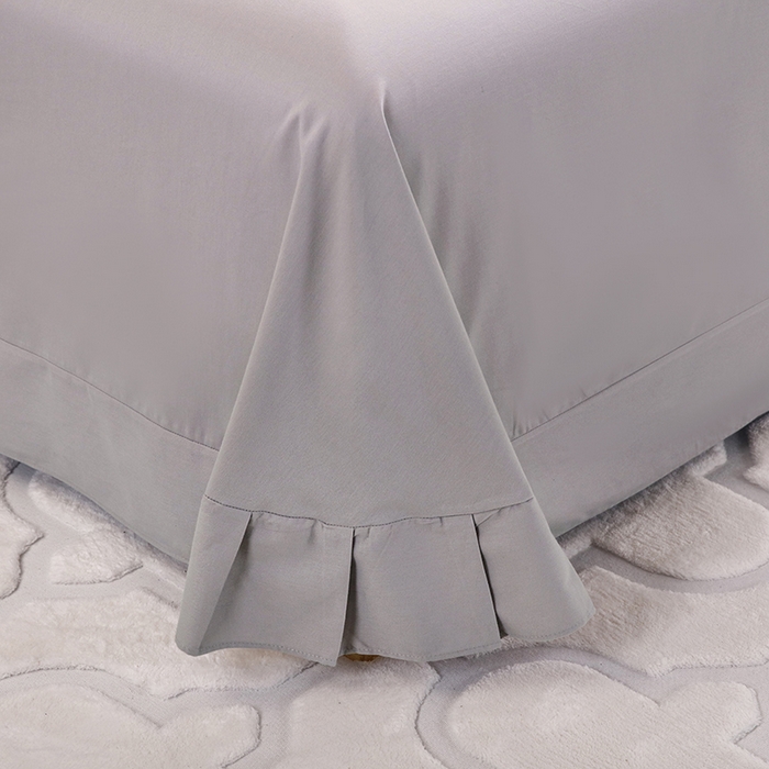 91家纺网 家纺一手货源 找家纺 金纱玉纺家纺 2024新款百分之百全棉新款轻奢刺绣四件套 叶香风暖-棕灰