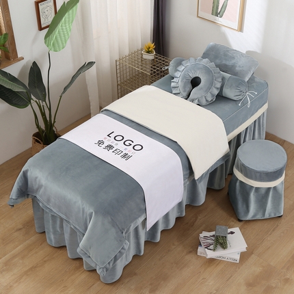 91家纺网 家纺一手货源 找家纺 （总）琪宝阁 2024新款立体绒小时代美 容床罩套件