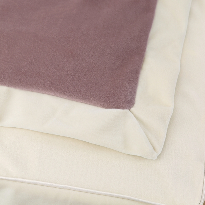 91家纺网 家纺一手货源 找家纺 琪宝阁 2024新款立体绒小时代美 容床罩套件 16号：豆沙+米色