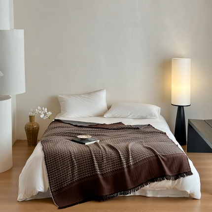 91家纺网 家纺一手货源 找家纺 （总）例外Home 2024新款重磅复古一体流苏毯