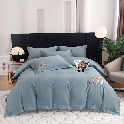 91家纺网 家纺一手货源 找家纺 （总）金纱玉纺家纺 2024新款百分之百全棉新款轻奢刺绣四件套