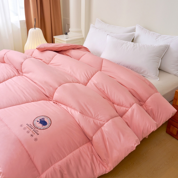 91家纺网 家纺一手货源 找家纺 招财狼家纺 2024新款速暖石墨烯冬被被子被芯 粉色