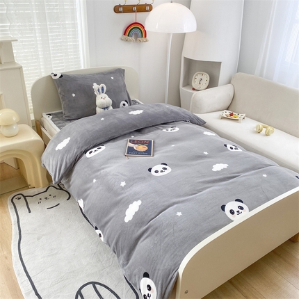 91家纺网 家纺一手货源 找家纺 （总）凌云家纺 2025新款牛奶绒被套单价加绒被罩床褥三件套