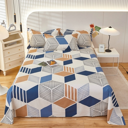 91家纺网 家纺一手货源 找家纺 （总）京天家纺 2024新款12868全棉直角单品床单