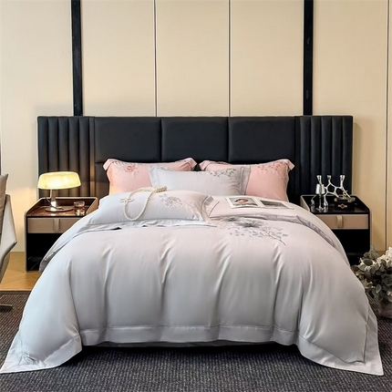 91家纺网 家纺一手货源 找家纺 玖玖爱家纺 2024新款艾阳绒四件套-西班牙庄园 西班牙庄园灰