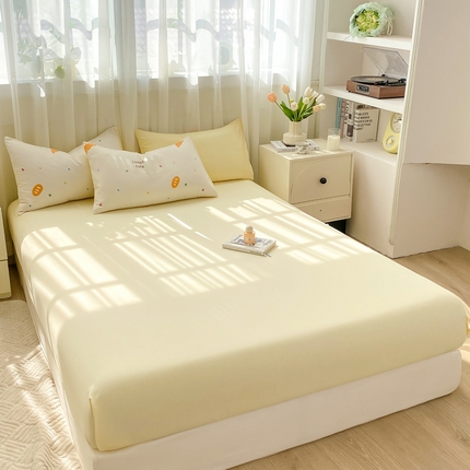 91家纺网 家纺一手货源 找家纺 （总）雅阁尔 2024新款水洗云朵棉单品系列-床笠单件单床笠