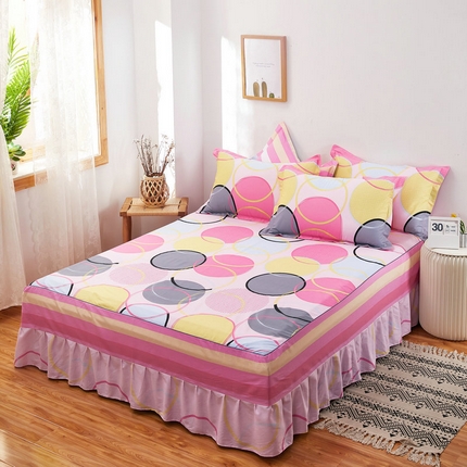 91家纺网 家纺一手货源 找家纺 （总）京天家纺 2024新款12868全棉单品床裙