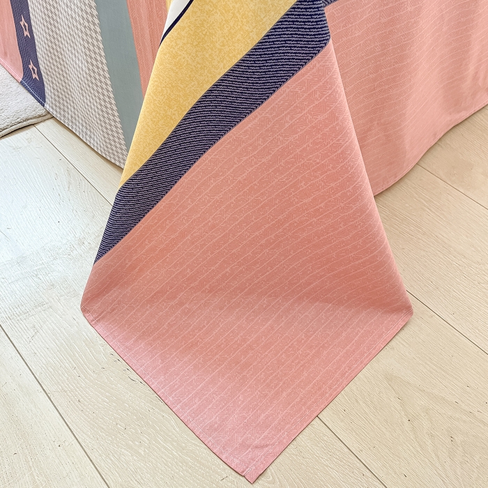 91家纺网 家纺一手货源 找家纺 （总）棉立方家纺 2023新款全棉喷气印花四件套 风格2-床单款四件套