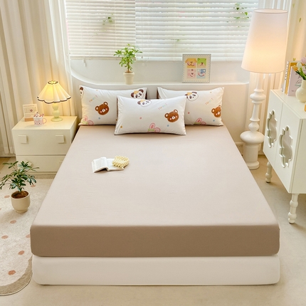 91家纺网 家纺一手货源 找家纺 雅阁尔 2024新款水洗云朵棉单品系列-床笠单件单床笠 奇幻森林