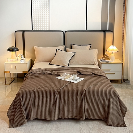 91家纺网 家纺一手货源 找家纺 一帆毯业 2024新款全棉纯色刺绣麻绳滚边四件套 天空蓝+玫瑰粉