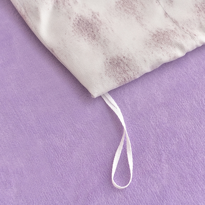 91家纺网 家纺一手货源 找家纺 爱上家居 2024新款AB版兔兔绒牛奶绒四件套 紫色