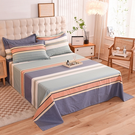 91家纺网 家纺一手货源 找家纺 （总）棉立方家纺 2023新款全棉喷气印花四件套及单品-单床单