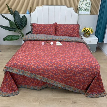 91家纺网 家纺一手货源 找家纺 （总）鲁爱 2025新款三层纱床盖款四件套