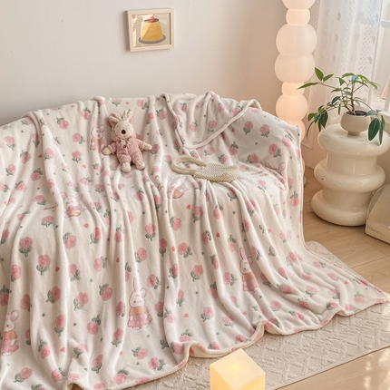 91家纺网 家纺一手货源 找家纺 （总）悦织湾家纺 2025新款加厚雪花绒印花多功能毛毯牛奶绒休闲盖毯子跨境专供外贸出口电商热销款