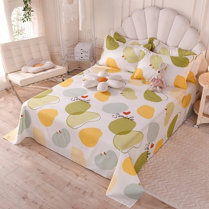 91家纺网 家纺一手货源 找家纺 （总）棉立方家纺 2023新款全棉喷气印花四件套及单品-单床单