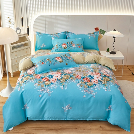 91家纺网 家纺一手货源 找家纺 （总）京天家纺 2024新款40支全棉12868床单款四件套（尺寸足，有预留）