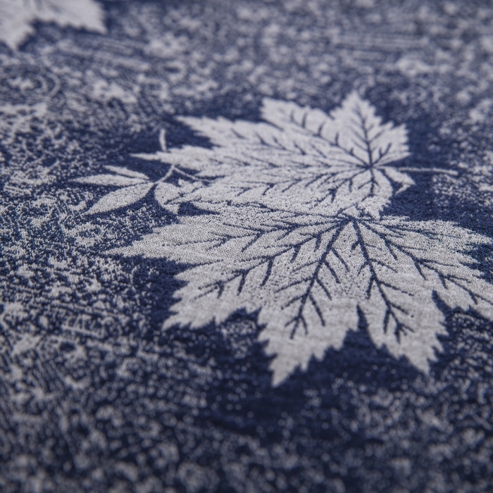 91家纺网 家纺一手货源 找家纺 鲁爱 2025新款全棉色织双层纱布流苏款四件套 秋韵-深兰