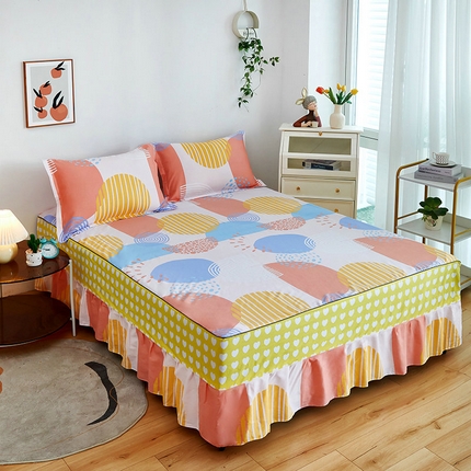 91家纺网 家纺一手货源 找家纺 （总）京天家纺 2024新款12868全棉单品床裙