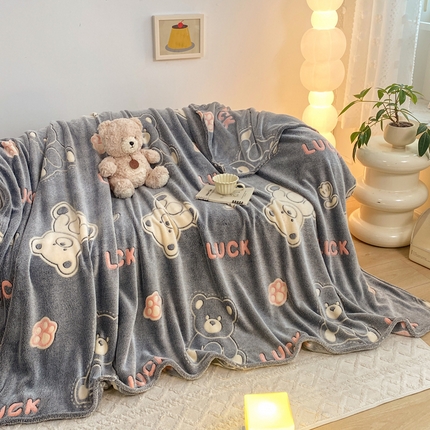 91家纺网 家纺一手货源 找家纺 （总）悦织湾家纺 2025新款加厚雪花绒印花多功能毛毯牛奶绒休闲盖毯子跨境专供外贸出口电商热销款