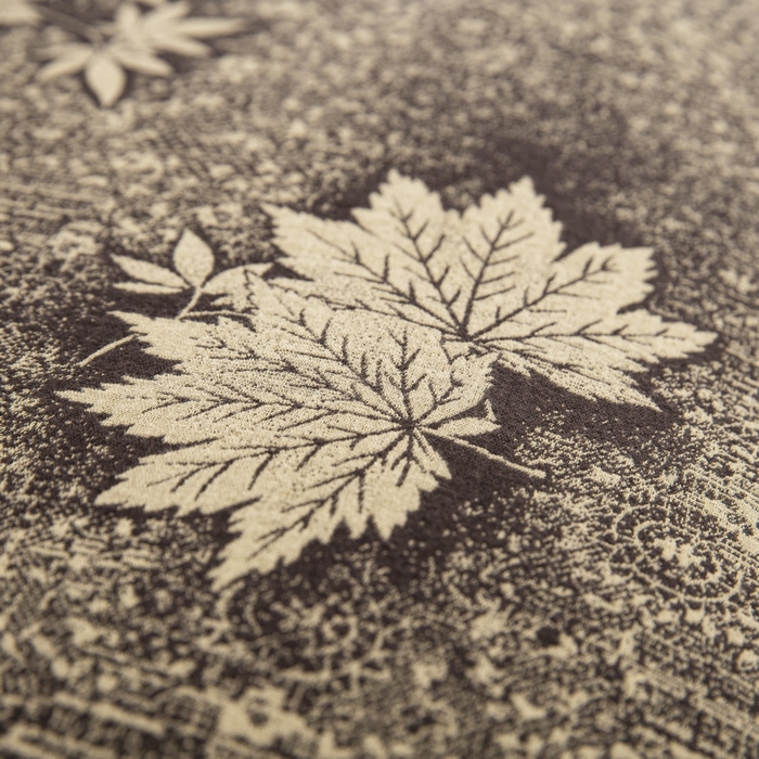 91家纺网 家纺一手货源 找家纺 鲁爱 2025新款全棉色织双层纱布流苏款四件套 秋韵-深咖