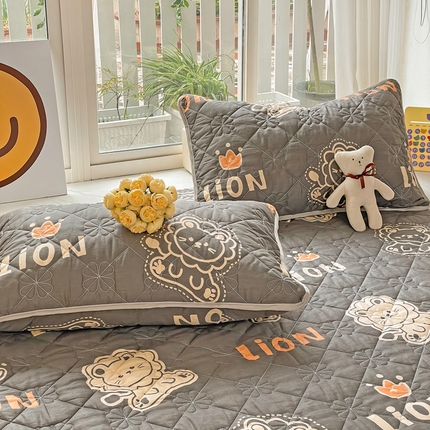 91家纺网 家纺一手货源 找家纺 （总）棉立方家纺 2023新款全棉夹棉喷气印花四件套及单品-单枕套