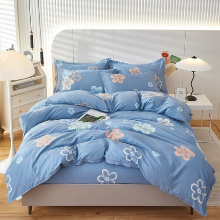 91家纺网 家纺一手货源 找家纺 （总）京天家纺 2024新款40支全棉12868床笠款四件套