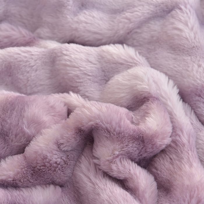 91家纺网 家纺一手货源 找家纺 爱上家居 2024新款AB版兔兔绒牛奶绒四件套 紫色