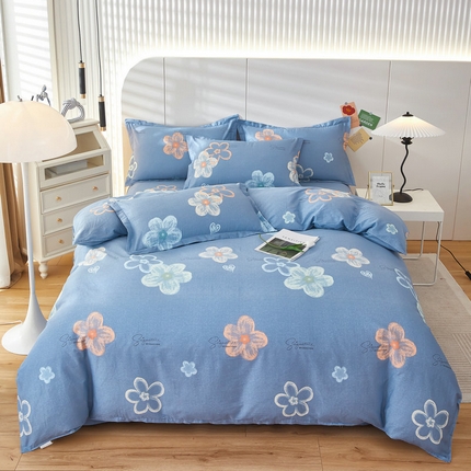 91家纺网 家纺一手货源 找家纺 （总）京天家纺 2024新款40支全棉12868床单款四件套（尺寸足，有预留）