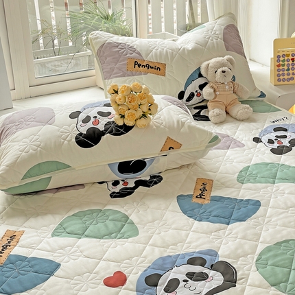 91家纺网 家纺一手货源 找家纺 （总）棉立方家纺 2023新款全棉夹棉喷气印花四件套及单品-单枕套