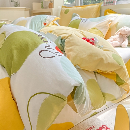 91家纺网 家纺一手货源 找家纺 （总）棉立方家纺 2023新款全棉喷气印花四件套 风格2-床单款四件套