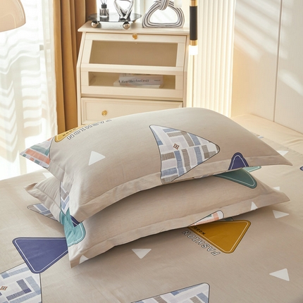 91家纺网 家纺一手货源 找家纺 （总）京天家纺 2024新款12868全棉直角单品枕套